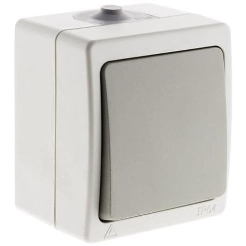 Pulsante Grigio Chiaro Ip54 - Akya - Foto 1
