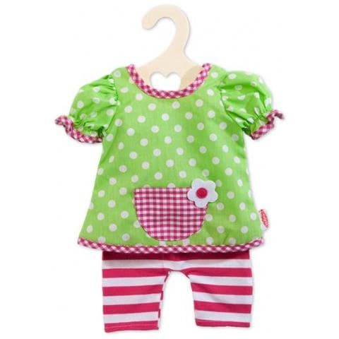 Vestitino Per Bambole Con Leggings Verde / rosa 35-45 Cm - Foto 1