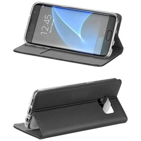 Smart Book Custodia Poket Silicone Flip Cover Case Per Oppo A73 Black - Foto 1