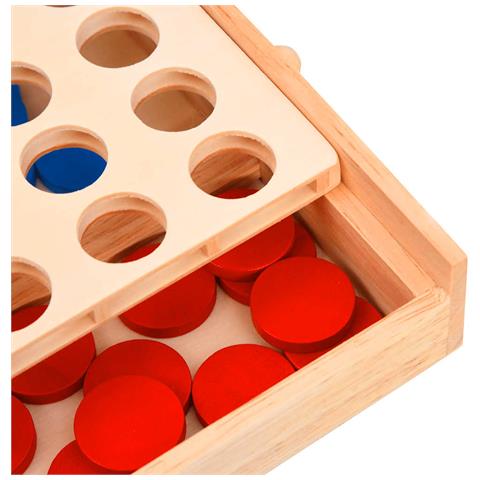 Gioco da Tavolo Forza 4 24x15x4 cm in Legno Massello - Foto 6