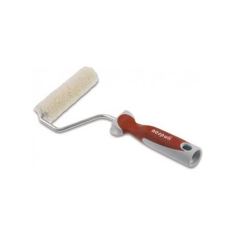 Minirullo Professionale Con Manico Corto In Colore Marrone Di Alta Qualità, Perfetto Per Lavori Di Precisione. - Foto 1