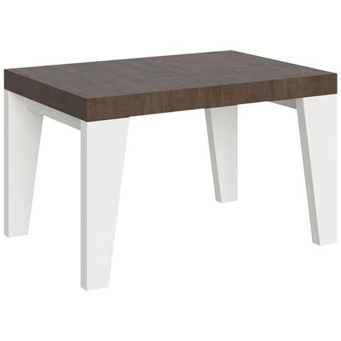 Tavolo Allungabile 90x130/234 Cm Naxy Mix Piano Bianco Frassino - Gambe Noce - Noce /bianco Frassino - Foto 5