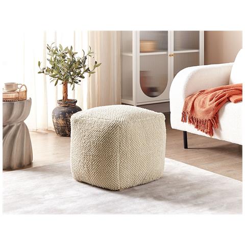 Pouf Joara Cotone Beige - Foto 1
