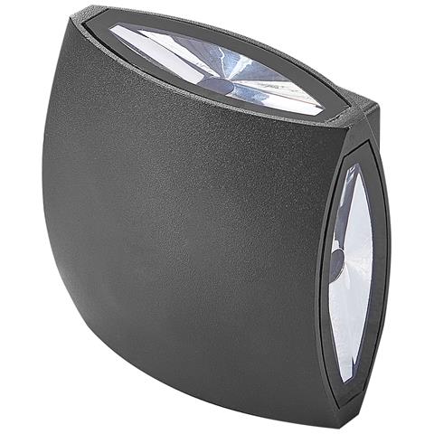 Set Di 2 Luci Da Parete Da Giardino A Led Ramapo Nero - Foto 12