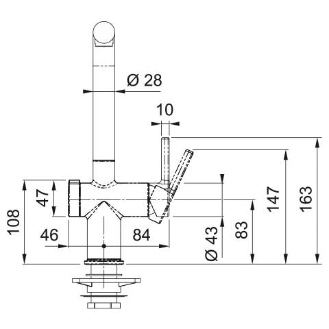 Miscelatore da Lavello FN 5351.90 con Comando di Scarico Twist e Doccetta Estraibile Colore Nero - Foto 2