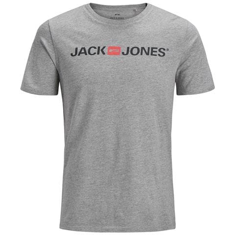 T-Shirt Jjecorp Logo Tee 12137126-Lt Grey Uomo Taglia 2Xl Colore Grigio - Foto 1