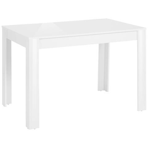 Lynn Tavolo Da Pranzo In Mdf Bianco - Foto 1