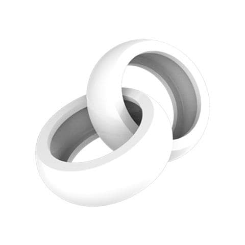 Custodia Protettiva Antiurto In Silicone Per Oura Ring Gen 3 White S - Foto 1