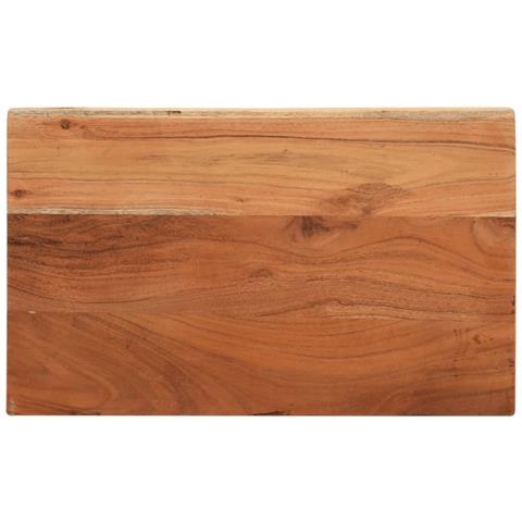 Piano Tavolo 50x30x3,8 Cm Rettangolare Legno Massello Acacia - Foto 1
