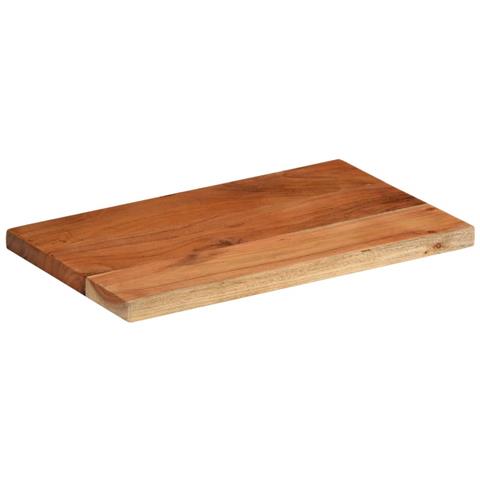 Piano Tavolo 50x30x3,8 Cm Rettangolare Legno Massello Acacia - Foto 2