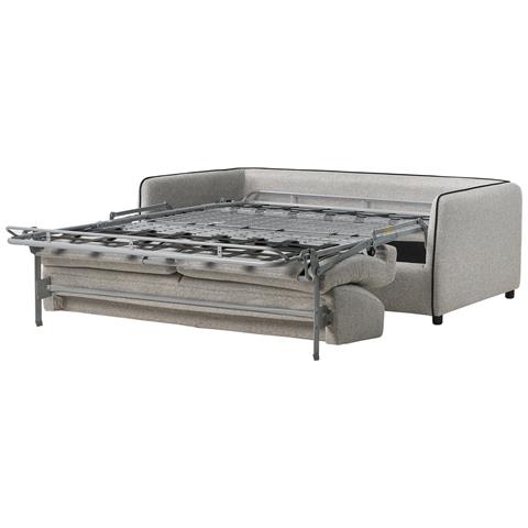 Divano Letto 2 Posti Ishoj Tessuto Grigio Chiaro - Foto 6