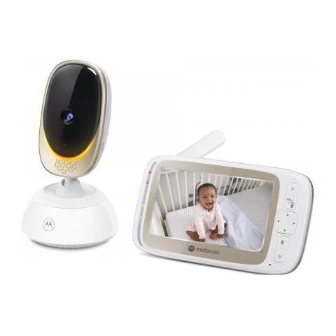 Vm85 Connect Baby Monitor Con Telecamera Wifi E App Mobile, Display Da 5"", Visione Notturna, Panoramica/inclinazione, Conversazione Bidirezionale, Ninne Nanne, Sensore Di Temperatura - Foto 2