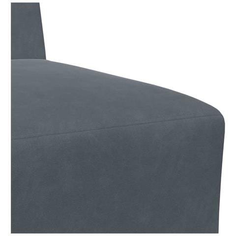 Divano Sedia Grigio Scuro 55 cm Velluto - Foto 2