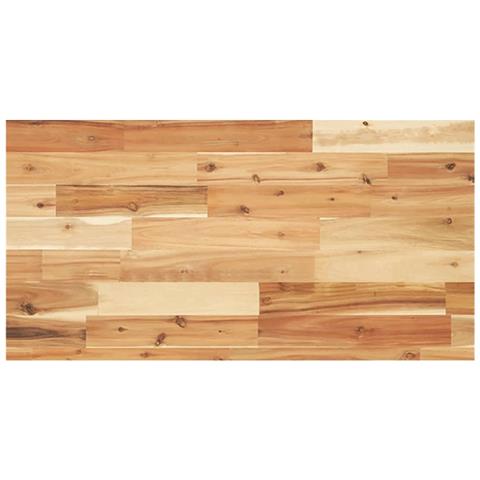 Ripiano A Parete 80x40x4 Cm Legno Massello Acacia Rifinito Olio - Foto 2