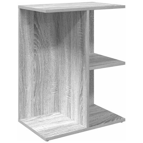 Comodino Grigio Sonoma 46,5x29x61 Cm In Legno Multistrato - Foto 2