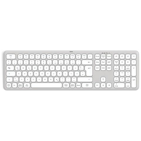 Tastiera Wireless 00173064  (Layout Tedesco) Colore Grigio. Bianco - Foto 1