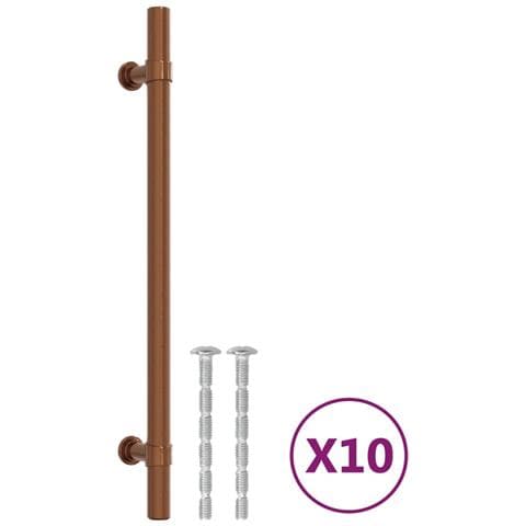 Maniglie Per Mobili 10 Pz Bronzo 192 Mm In Acciaio Inox - Foto 2