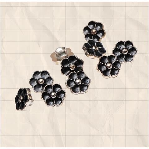Eleganti Bottoni Per Camicie E Vestiti - Set Da 10 Black 24 - Foto 2