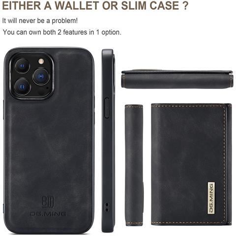 Custodia A Portafoglio Magnetica Per Iphone   Iphone 16 - Foto 7