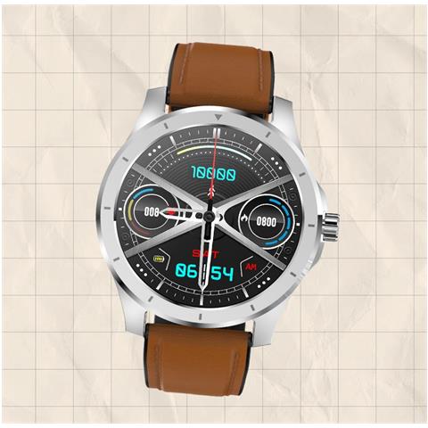 Smartwatch Compatibile Con Bluetooth Chiamate, Display Retina 1.43inch, Ip67 Impermeabile, Batteria 3-5 Giorni, Supporta Android 5.1+ E Ios 8.0+ Brown - Foto 4