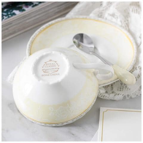 Set Di Tazze E Piattini Con Cucchiai 4 Pezzi 160ml - Foto 6