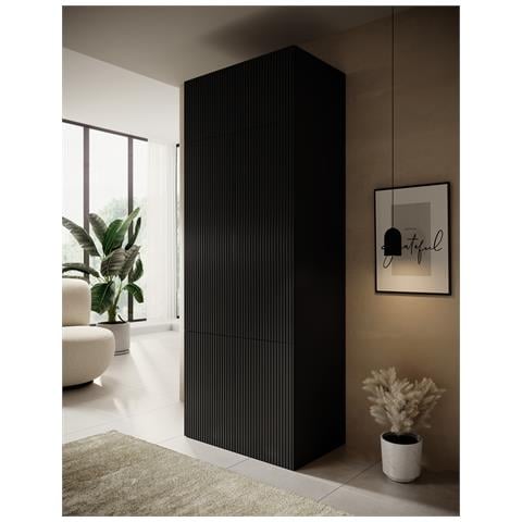 PAFOS NAD 2D CZ armadio /guardaroba per camera da letto 0 ripiani 2 porta /porte Nero - Foto 6
