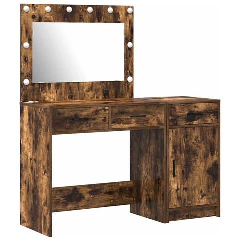 Tavolo da Trucco con cassetto 2 pcs Marrone 40 x 41 x 75 cm - Foto 1