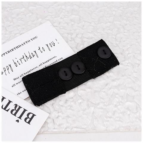 Estensore Per Pantaloni Premaman (4x12cm): Fascia Regolabile Per Una Gravidanza Confortevole Black - Foto 2