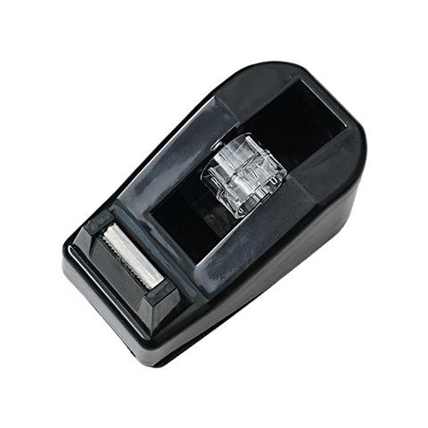 Piccolo Dispenser Da Tavolo - Taglierina Per Nastro Da Ufficio In Plastica Nera - Foto 2
