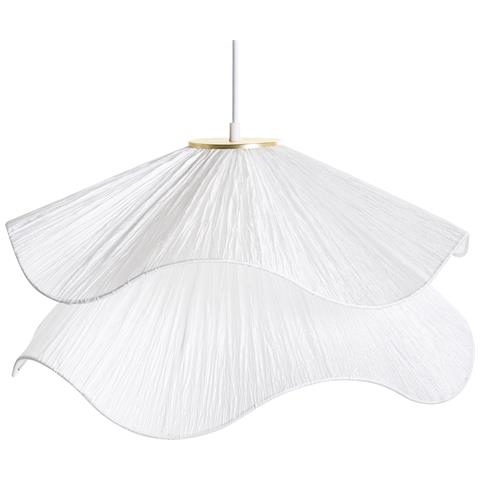 Lampadario Pungwe Tessuto Bianco - Foto 2
