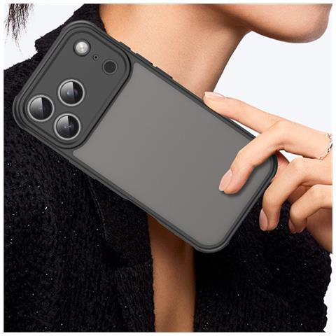 Custodia Magnetica Nera Opaca Compatibile Con Iphone 17 - Antiurto, Anti-impronta - Foto 5