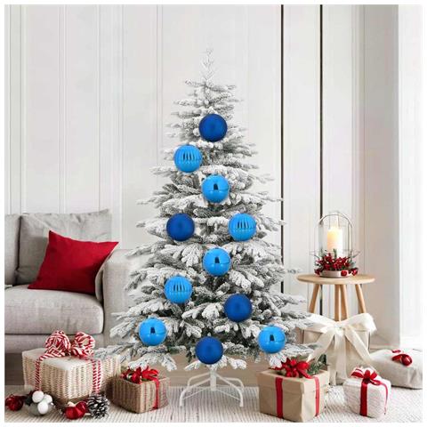 Set di Palle di Natale 9 pcs Blu Plastica - Foto 2