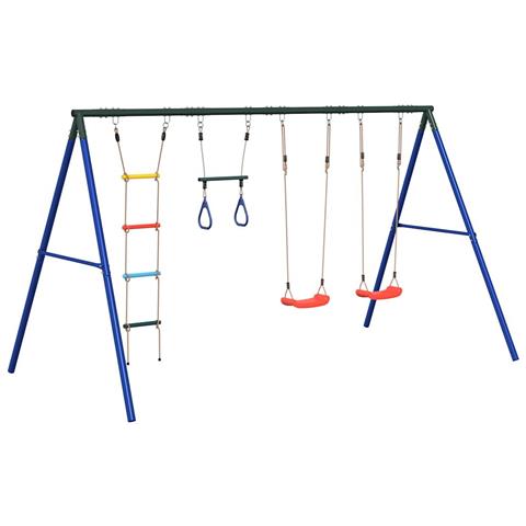 Set Gioco da Esterno con Altalene Trapezio e Scala - Foto 1