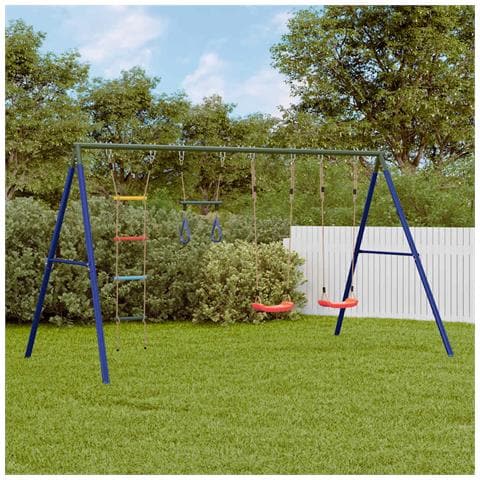 Set Gioco da Esterno con Altalene Trapezio e Scala - Foto 2