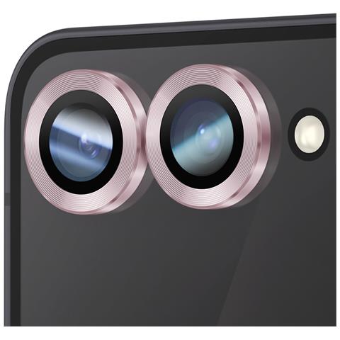 Protezione Obiettivo Fotocamera Per Galaxy Z Flip 7 Doppia Lente, Rosa - Foto 2