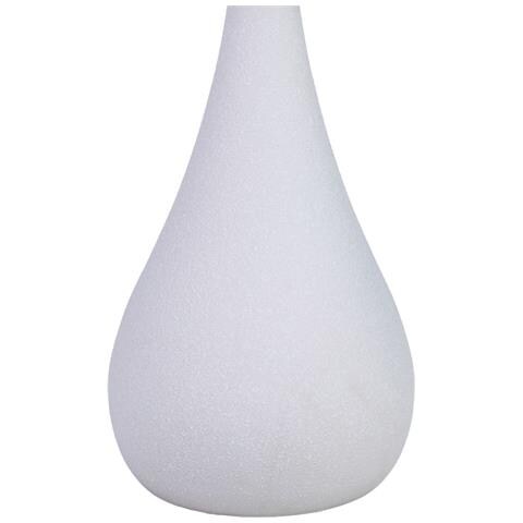 Tavolino In Metallo E Vetro 40x40x42,5/51h Cm Bianco - Foto 5