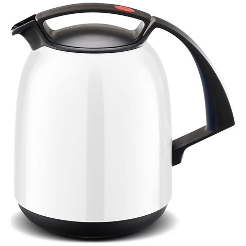 Borraccia termica 1L - 810 FAY - Bicchiere in vetro, Senza BPA - Per tè e caffè - Bianco - Foto 1