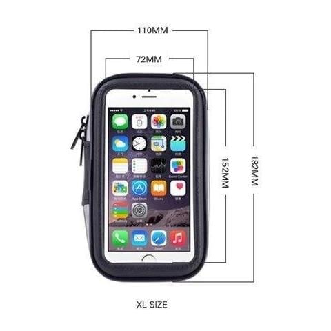 Supporto Per Telefono Da Bicicletta Impermeabile, Custodia Universale, Supporto Per Telefono Da Bicicletta E Motocicletta, Taglia Xl (dimensione Massima Del Telefono: 165 Mm X 80 Mm), Nero (senza Fissaggio) - Foto 2
