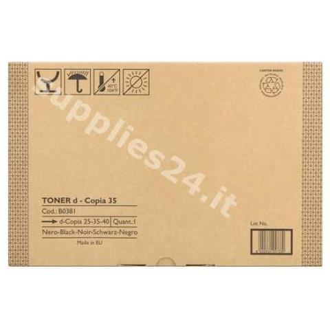 B0381 Toner Originale Nero per Olivetti D25 / D35 Copiers Capacità 34000 Pagine - Foto 3