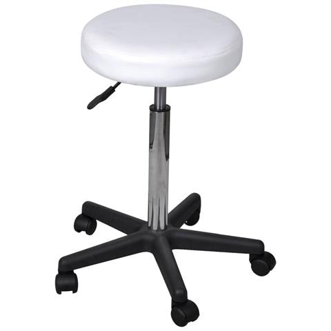 Sgabello Ufficio Bianco - Foto 1