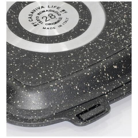 Bistecchiera Doppia Genius In Pietra Lavica Ceramicata Antiaderente Cm 32 - Foto 3