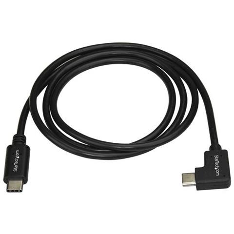 Cavo USB-C angolato destro - M / M - 1m - USB 2.0 - Cavo Ricarica USB Tipo C - Foto 2