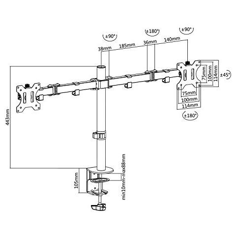 Perché Maclean Supporto Monitor Lcd Scrivania (mc754)  - Foto 3