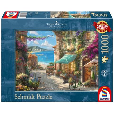 SMT59624 Puzzle da 1000 Pezzi - Thomas Kinkade: Café Sulla Riviera Italiana - Foto 1