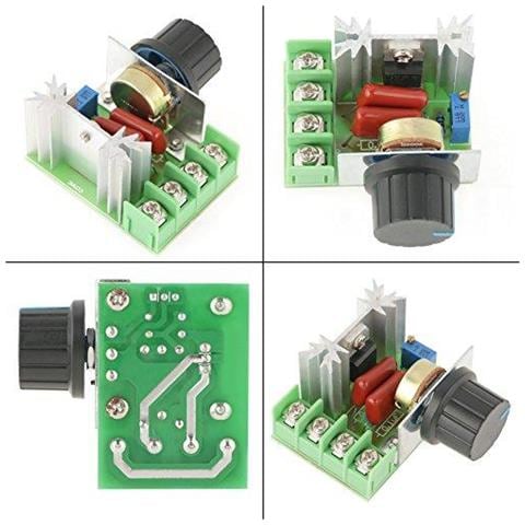 Ac 50-220v 2000w 25a Motore A Corrente Alternata Del Regolatore Di Velocit Di Tensione Led Dimmer Home Appliance Di Controllo Del Motore Di Velocit - Foto 4