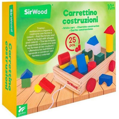 Costruzioni In Legno Con Carretto Trainabile 25X20X5Cm - Foto 1