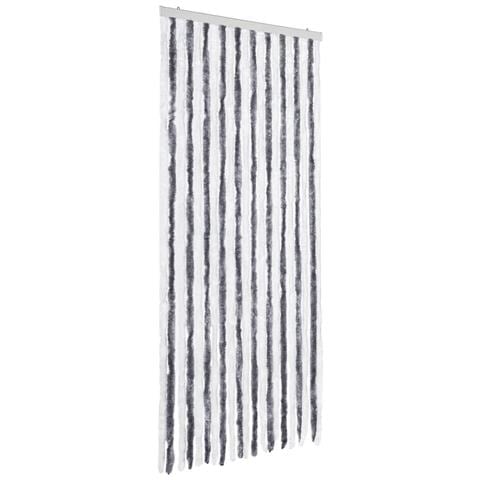 Zanzariera Grigio e Bianco 90x200 cm Ciniglia - Foto 1