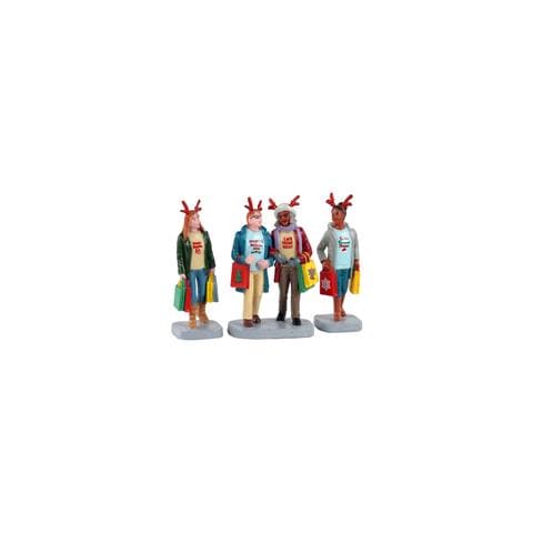 Girls Christmas Shopping Trip Lemax Decorazione Natale Multicolore - Foto 2