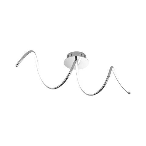 Lampada Da Soffitto Integriert, 27 W, Chrom, 72 X 28 X 33 Cm - Foto 1
