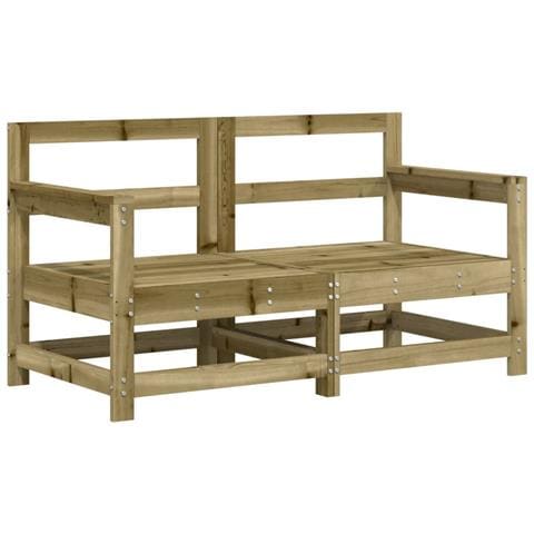 Divani Angolari Da Giardino 2 Pz In Legno Di Pino Impregnato - Foto 2